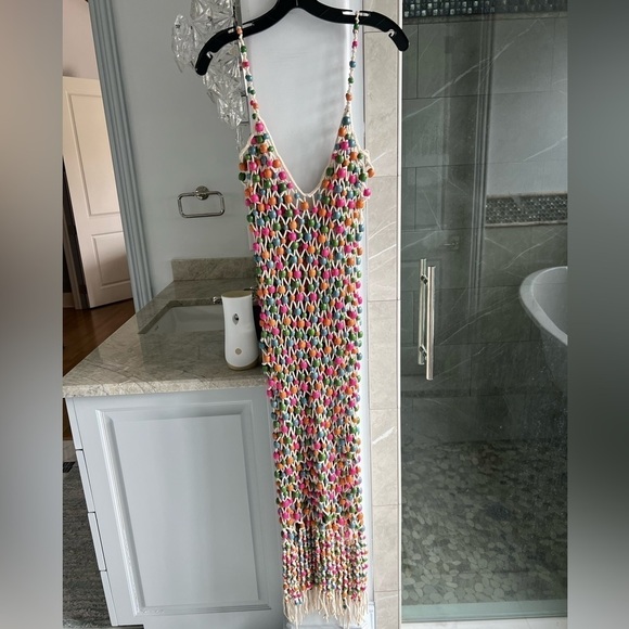 Retrofete Calypso Beaded Crochet Midi Dress - Picture 6 of 13